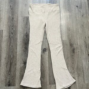 Stylish Beige Flare Pants for Women